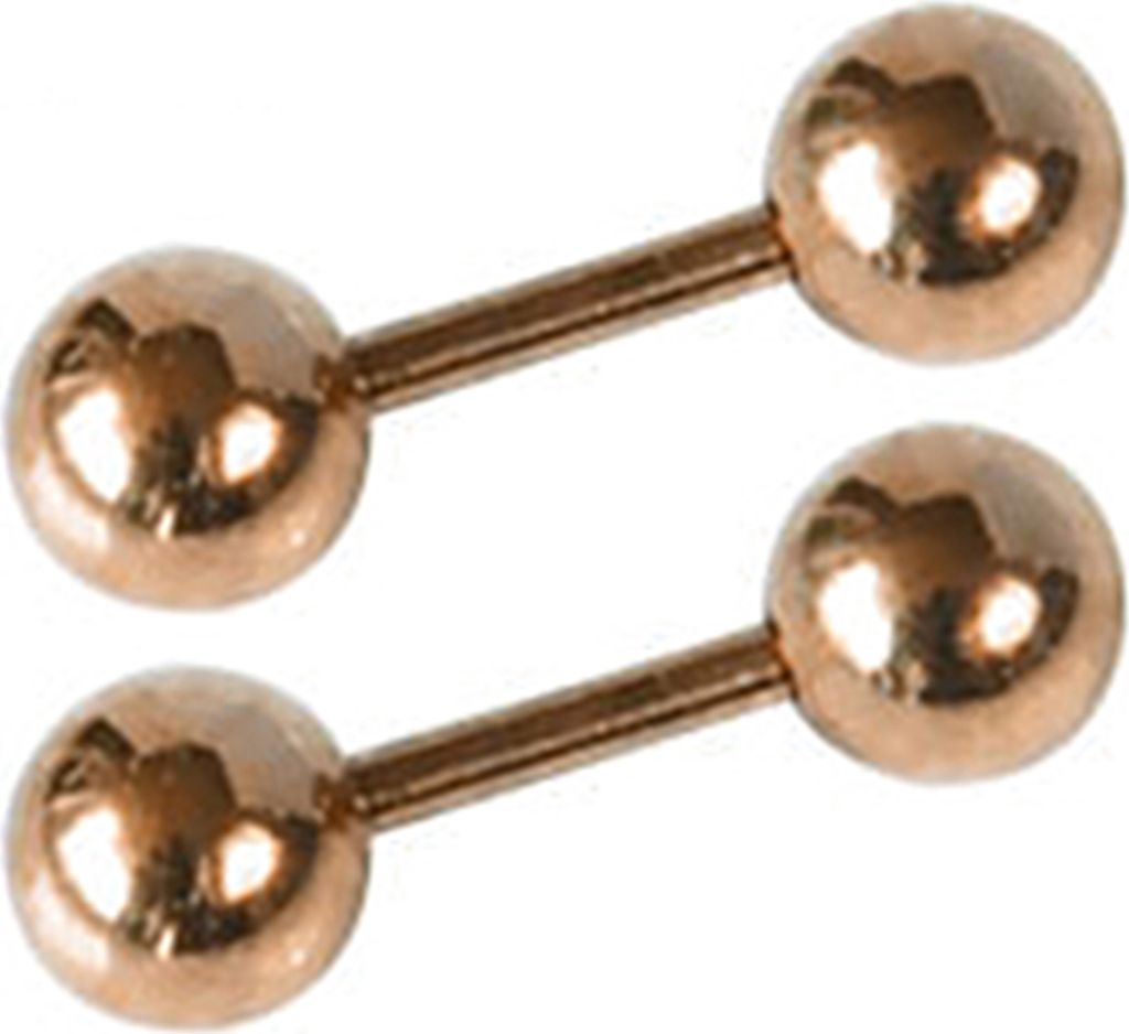 Ohrstecker Einfache verschleißfeste Männer Punk Ball Barbell Ohrringe für Dating-Sekt,5mm