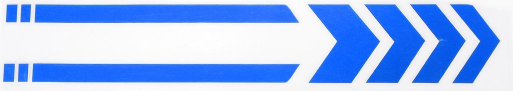 Reflektierender Stoßstangenaufkleber Blaues Rechteck Pfeil Linien Muster Reflektierender Autoaufkleber Personalisierte Dekoration Fahrzeug Karosse...