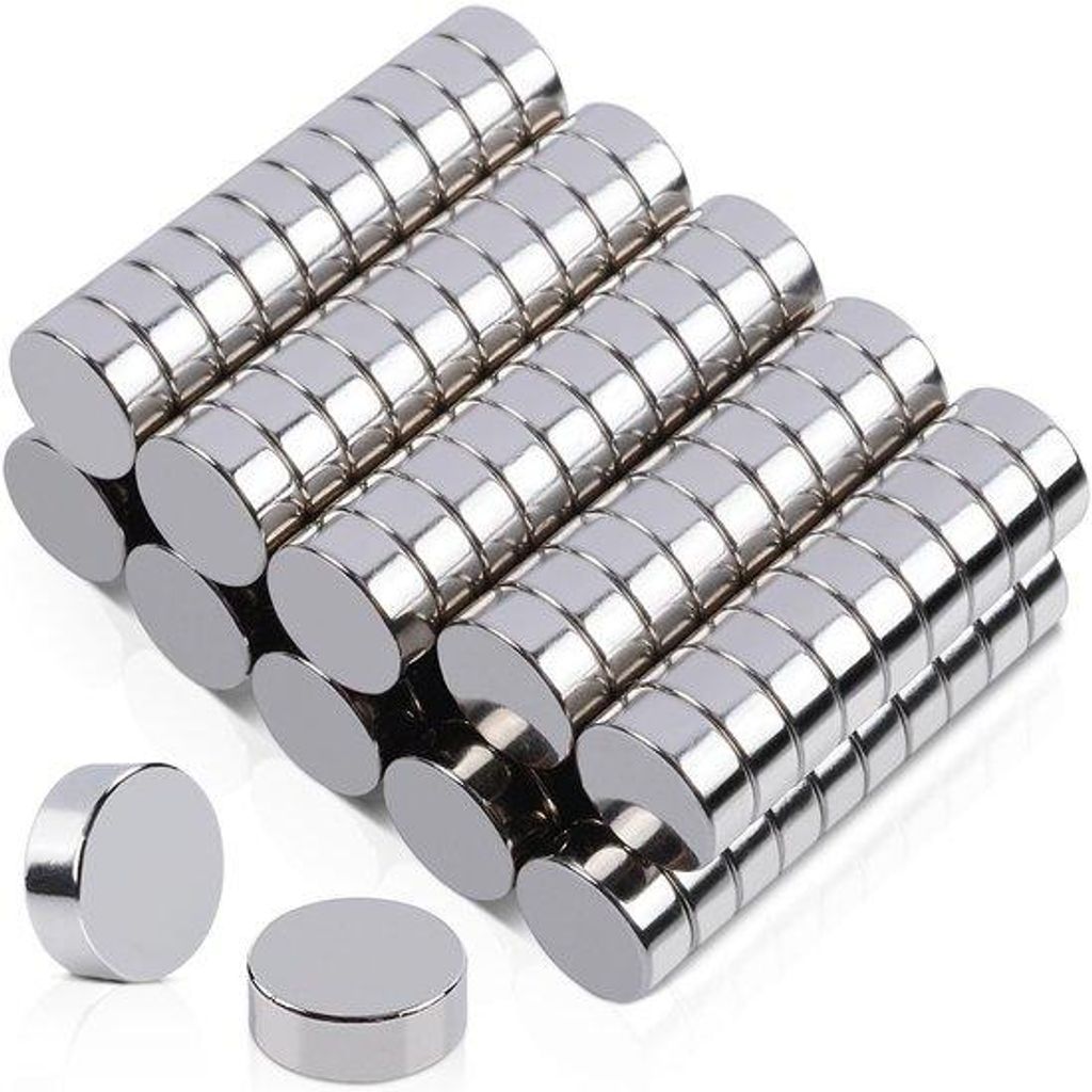 Miniature Magneten, 110 Stück, Neodymium, runde Platten, für Pinnwand, Foto- und Küchenmagneten