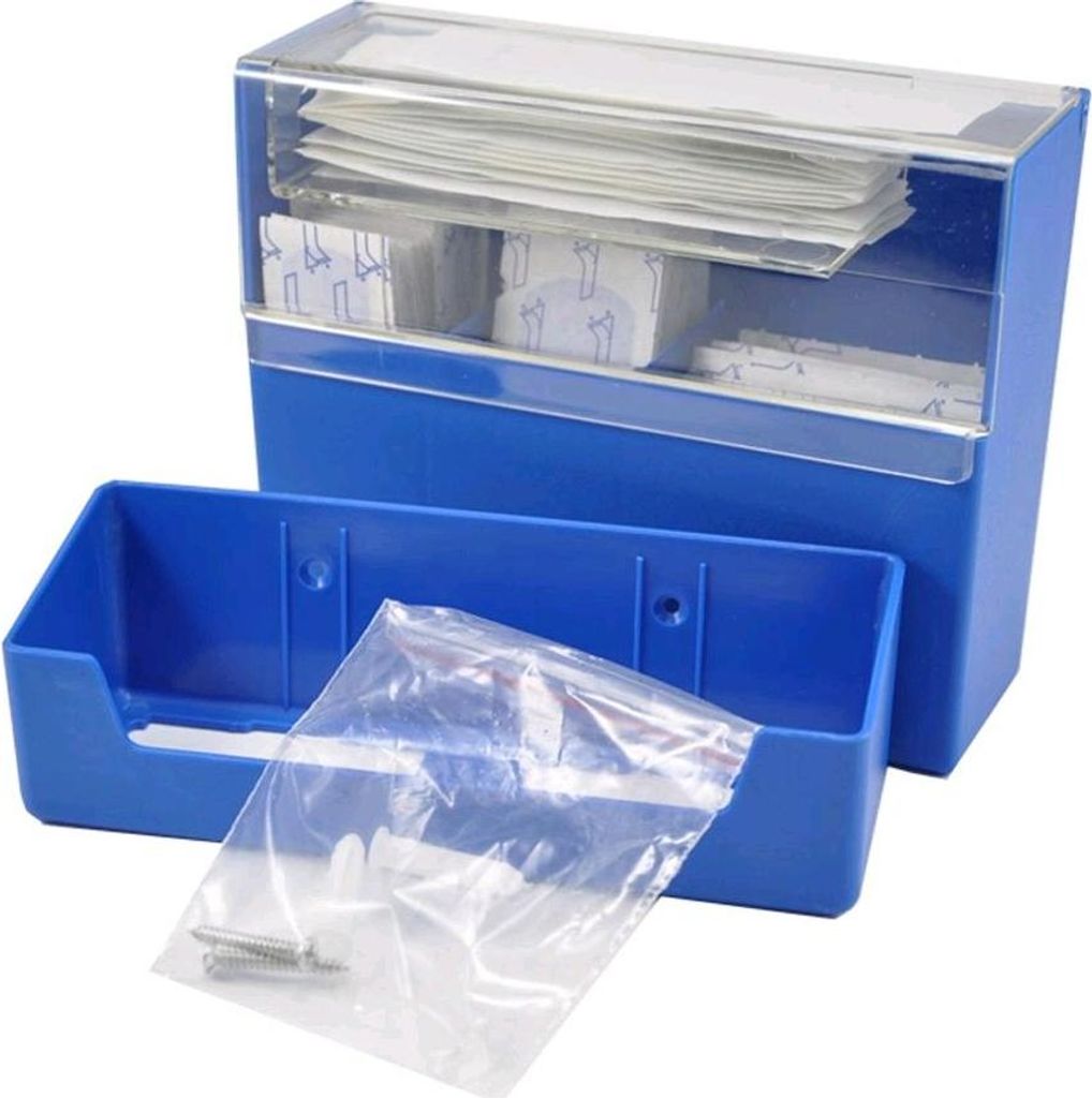 MC24 Pflasterbox, befüllt mit 90 detektierbaren Pflastern, blau
