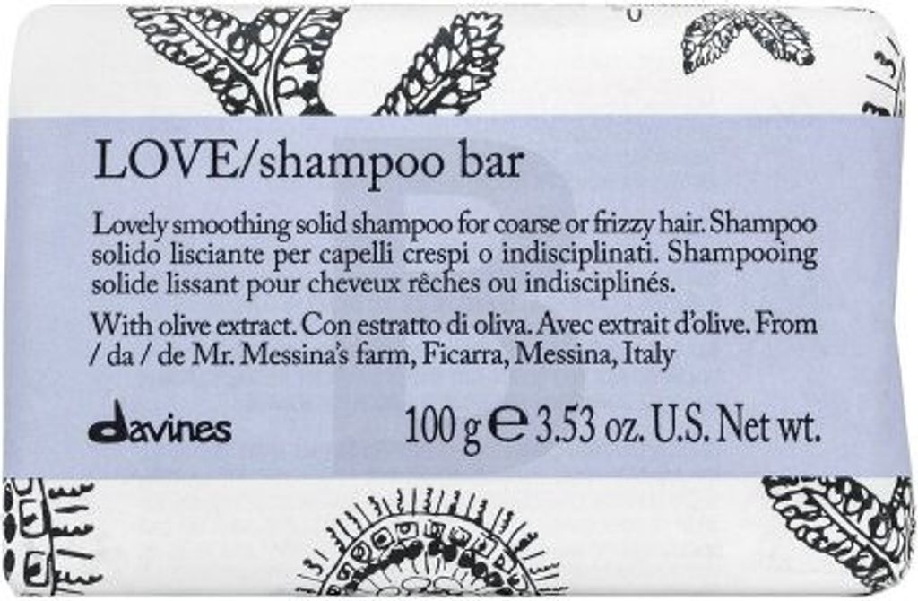 Davines Essential Haircare Love Shampoo Bar festes mit nahrhaften Effekt für raues und widerspenstiges Haar 100 g