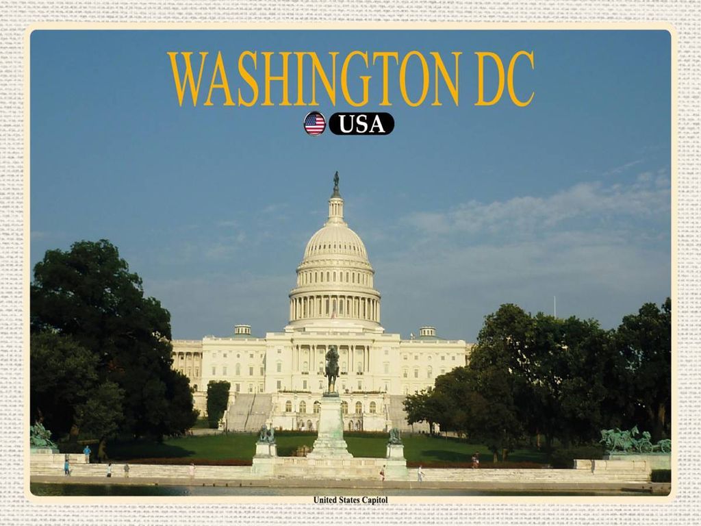 vianmo Holzschild 30x40 cm Washington DC USA United States Capitol Bildmotiv Reisemotiv Abenteuer Reisen