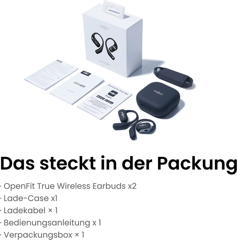 Offerta Shokz OpenFit Nero | Auricolari a Clip Bluetooth Originali - 16
