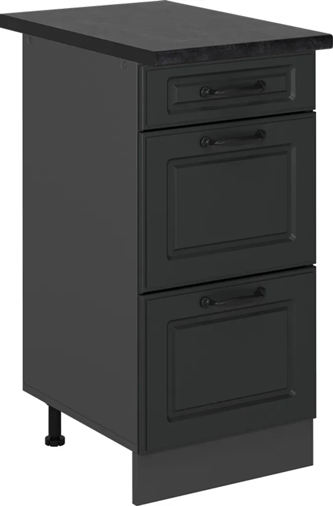Optimisez votre petite cuisine avec le meuble bas 40cm Vicco R-Line Anthracite