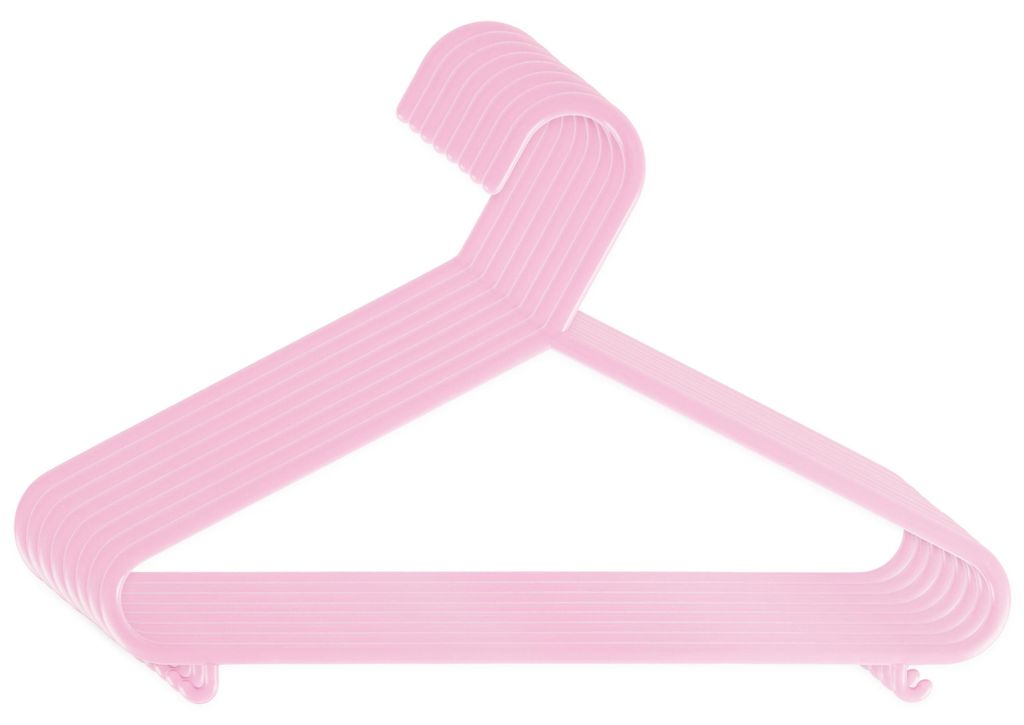 Bieco Kleiderbügel Kinder 8 St. Rosa | Länge ca. 30 cm | Produktbild 
