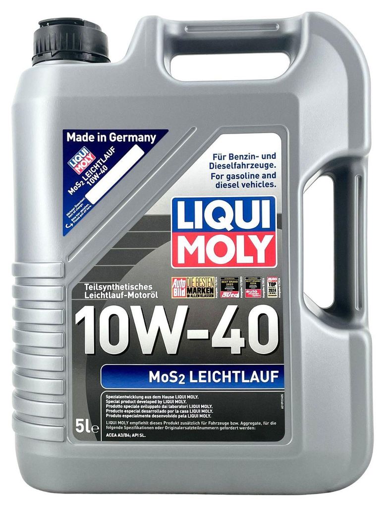 Liqui Moly Mos2 Low-viscosity Sae 10w-40 Motoröl 5l Produktbild 