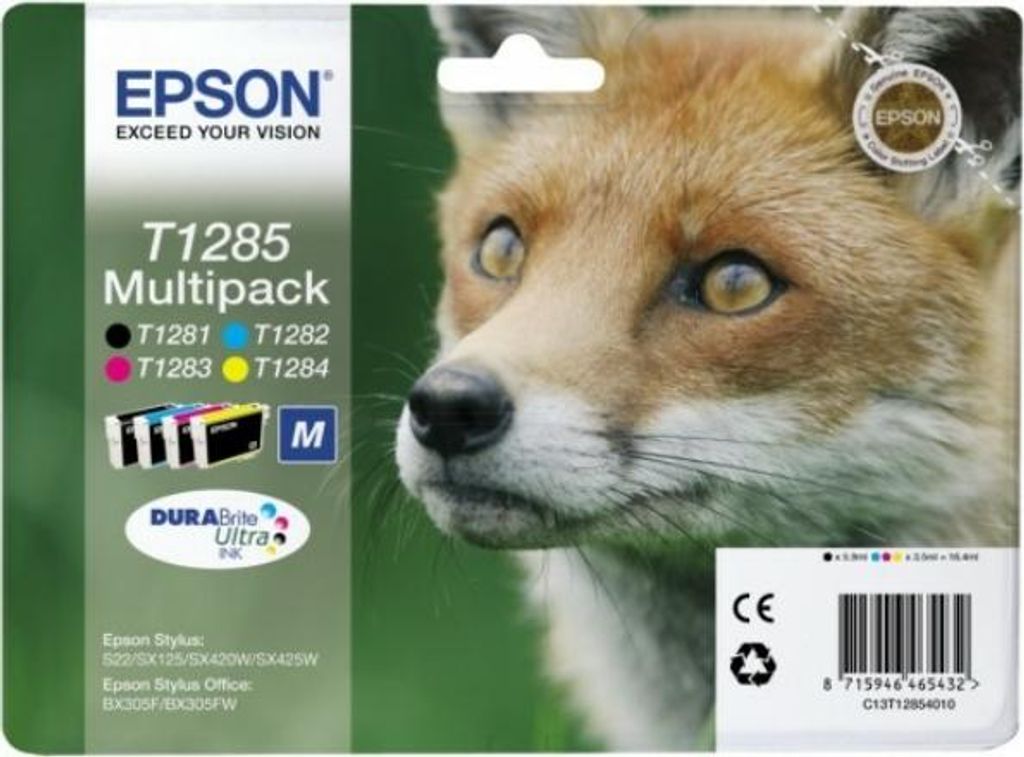 Epson Original-Tinte / Tinte C13T12854022, T1285, CMYK, Produktbild 