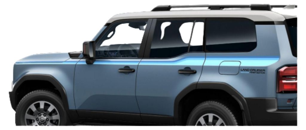 TOYOTA Land Cruiser Seite Aufkleber erste Ausgabe blau PW18A-60020 OE
