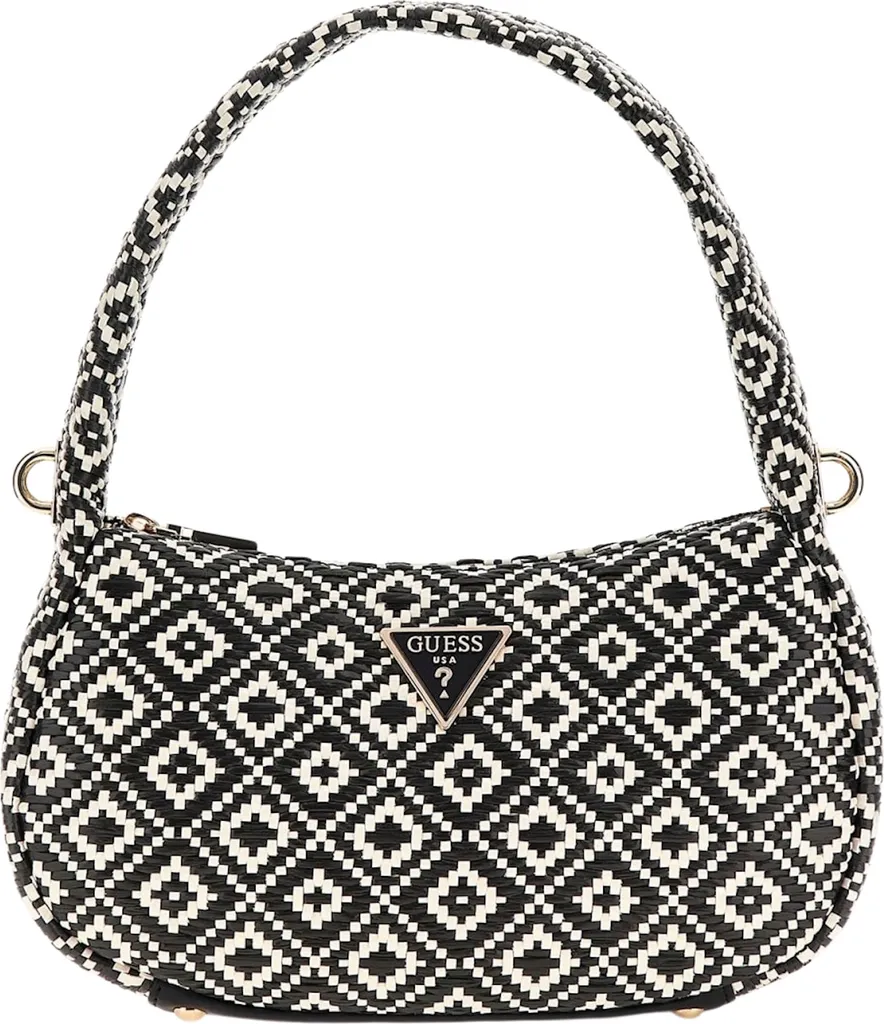 Sac à main Guess Rianee Hobo Black : L'élégance du Similicuir Noir Chic
