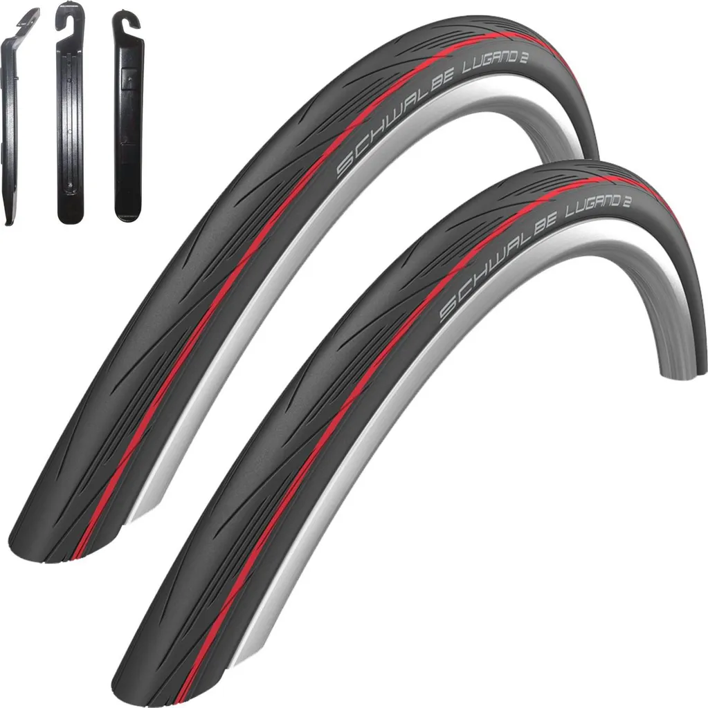 Pneu Schwalbe Lugano 2 pour entraînement vélo de course 700x25C pack