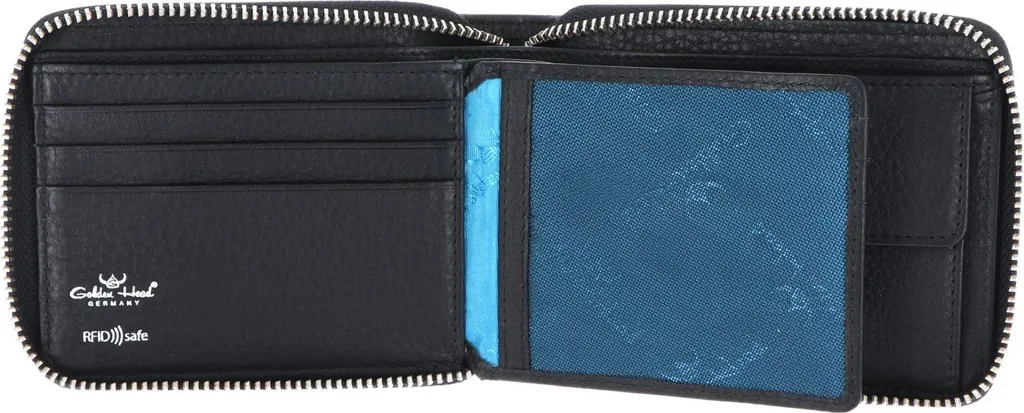 Golden Head Capri 1367 Portafoglio Pelle Nero RFID Protect - Originale - 3