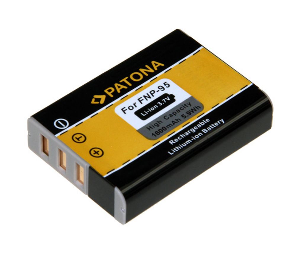 Patona Akku kompatibel mit Fuji NP-95 1600mAh / 3.7V / 5.9Wh