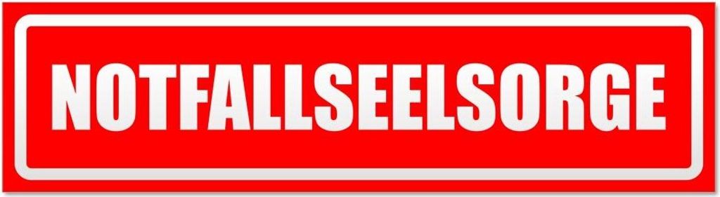 Kiwistar Notfallseelsorge invertiert Magnetschild Schild magnetisch - 20cm Rot - Magnetfolie für Auto PKW Kfz