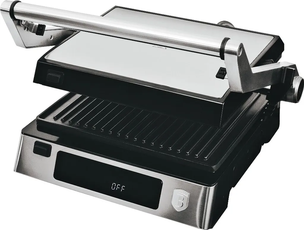 Gril électrique Berlinger Haus 2000W Inox - Antiadhésif & Rapide BH-9603