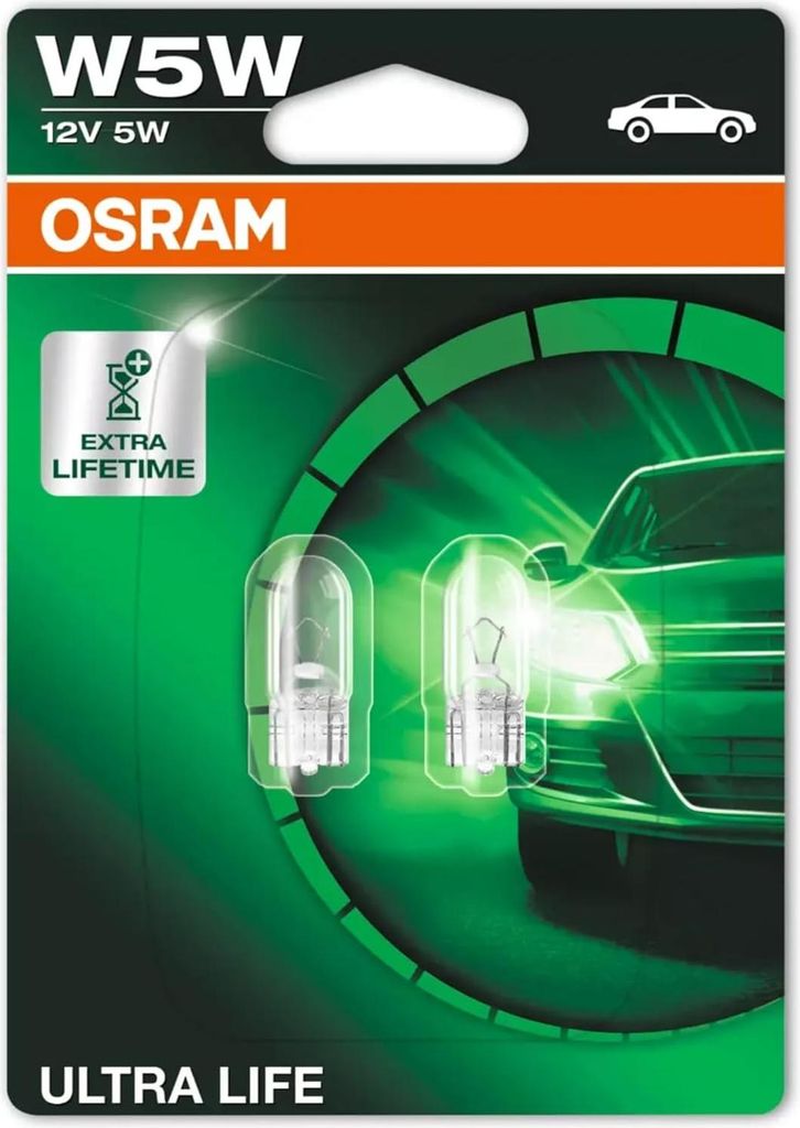 Osram Ultra Life Glühlampen W5W 12V 5W 2 Stück Produktbild 