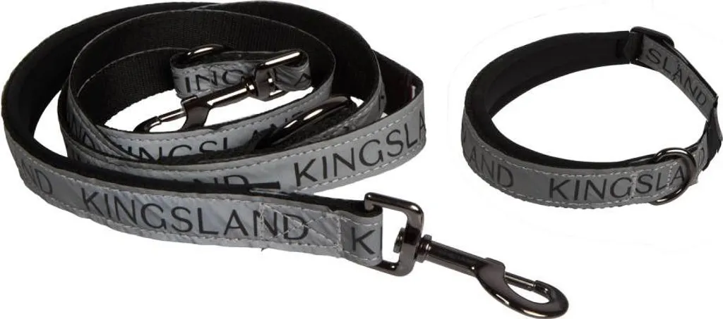 Collier et laisse de chien Kingsland KLMacey avec boucles renforcées