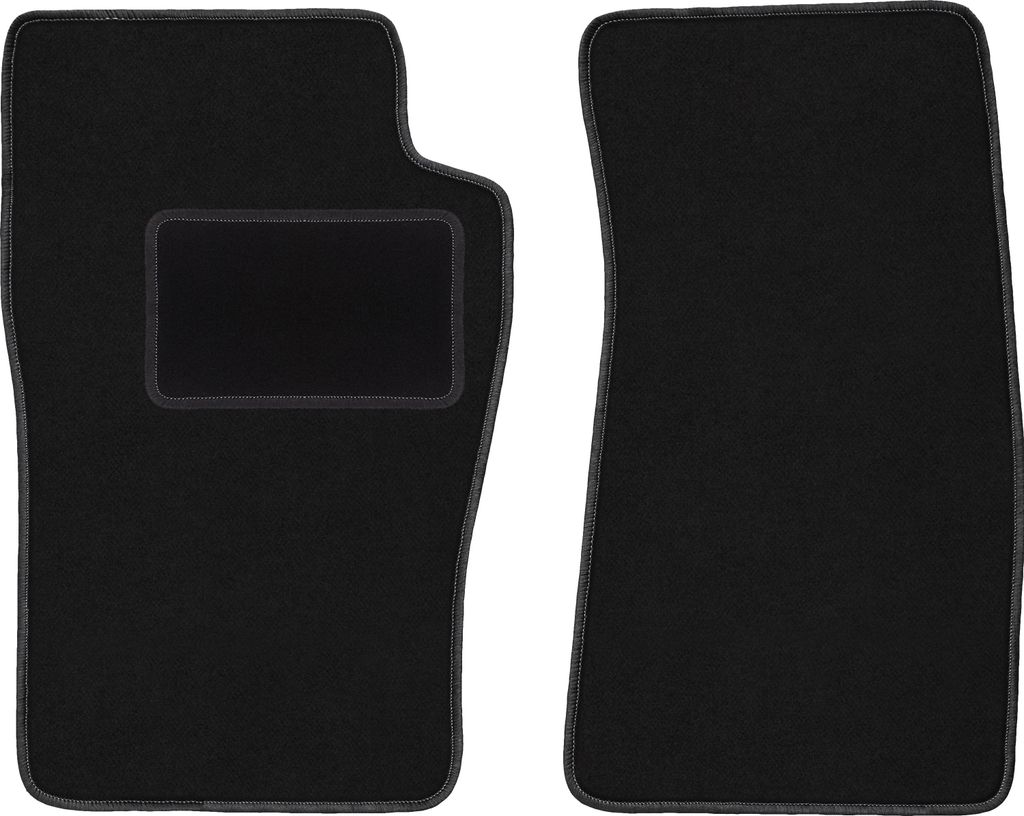 Velours-Fußmatten Vorne passend für Ford Explorer MK2 (SUV, Bj. 1994-2000) – schwarz, passgenau, mit Befestigungen set 2 Stk. - STANDARD