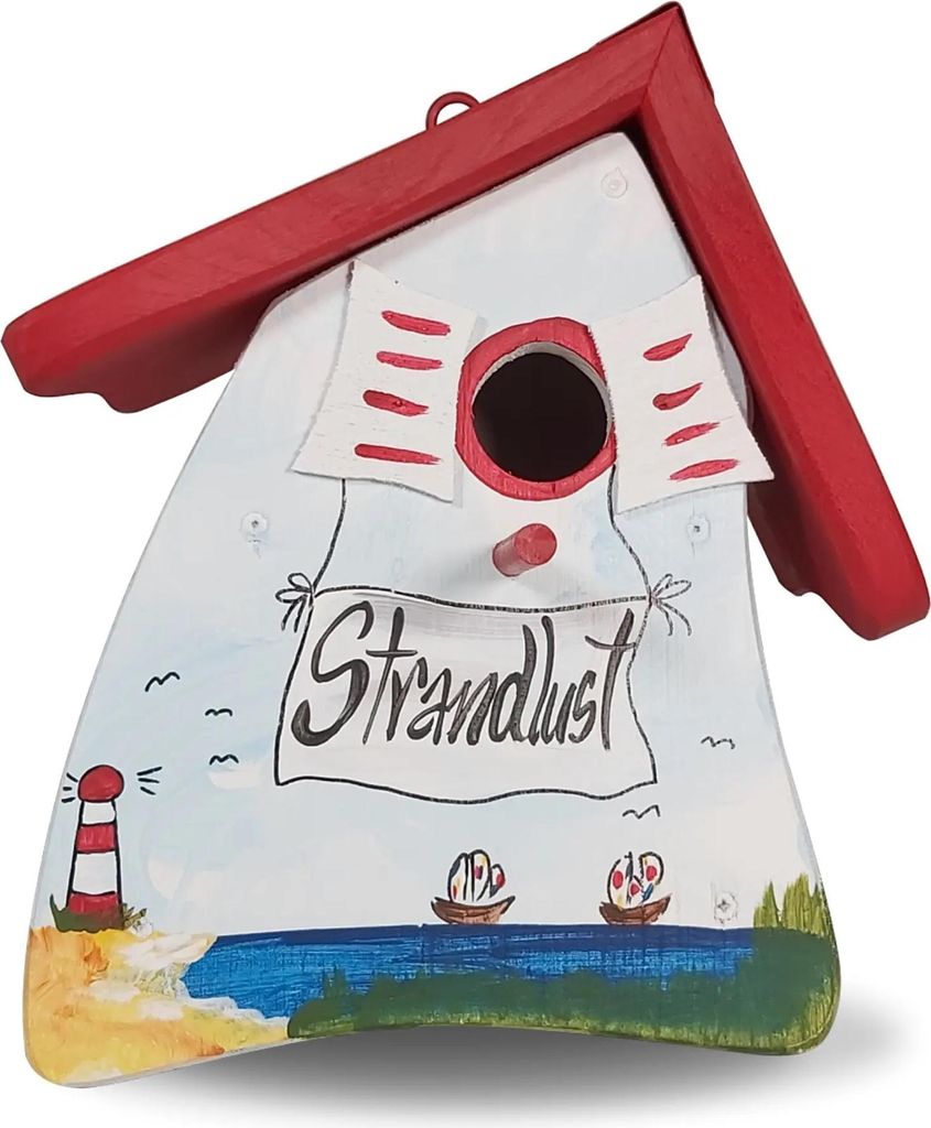 Nistkasten Nistmini Strandlust, Vogelhaus Holz, Brutkasten