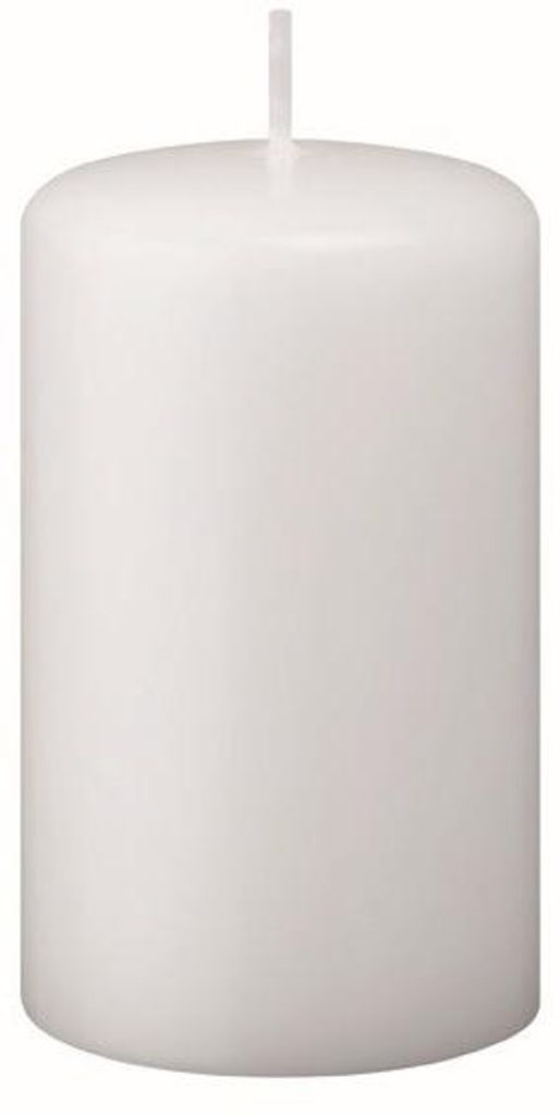 Flachkopf-Stumpenkerzen Weiß 200 x Ø 40 mm, 4 Stück Produktbild 