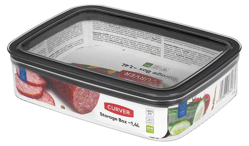 Récipient à granulés Curver, carré, 1,4L Image du produit 