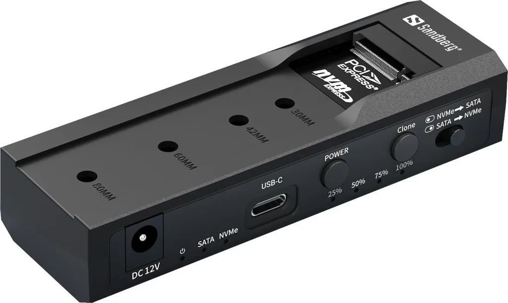 Sandberg USB 3.2 Cloner et Station d'accueil pour SSD M.2 NVMe et SATA