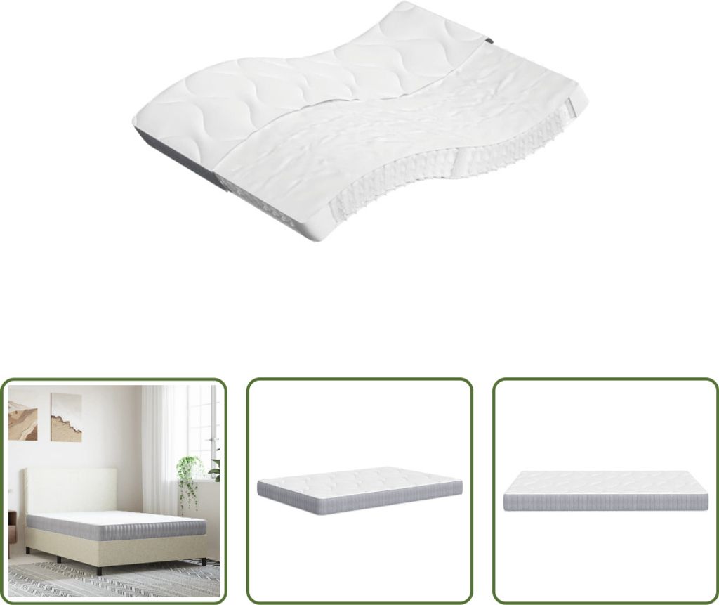 The Living Store Matratze Taschenfederkern Mittel 140x200 cm