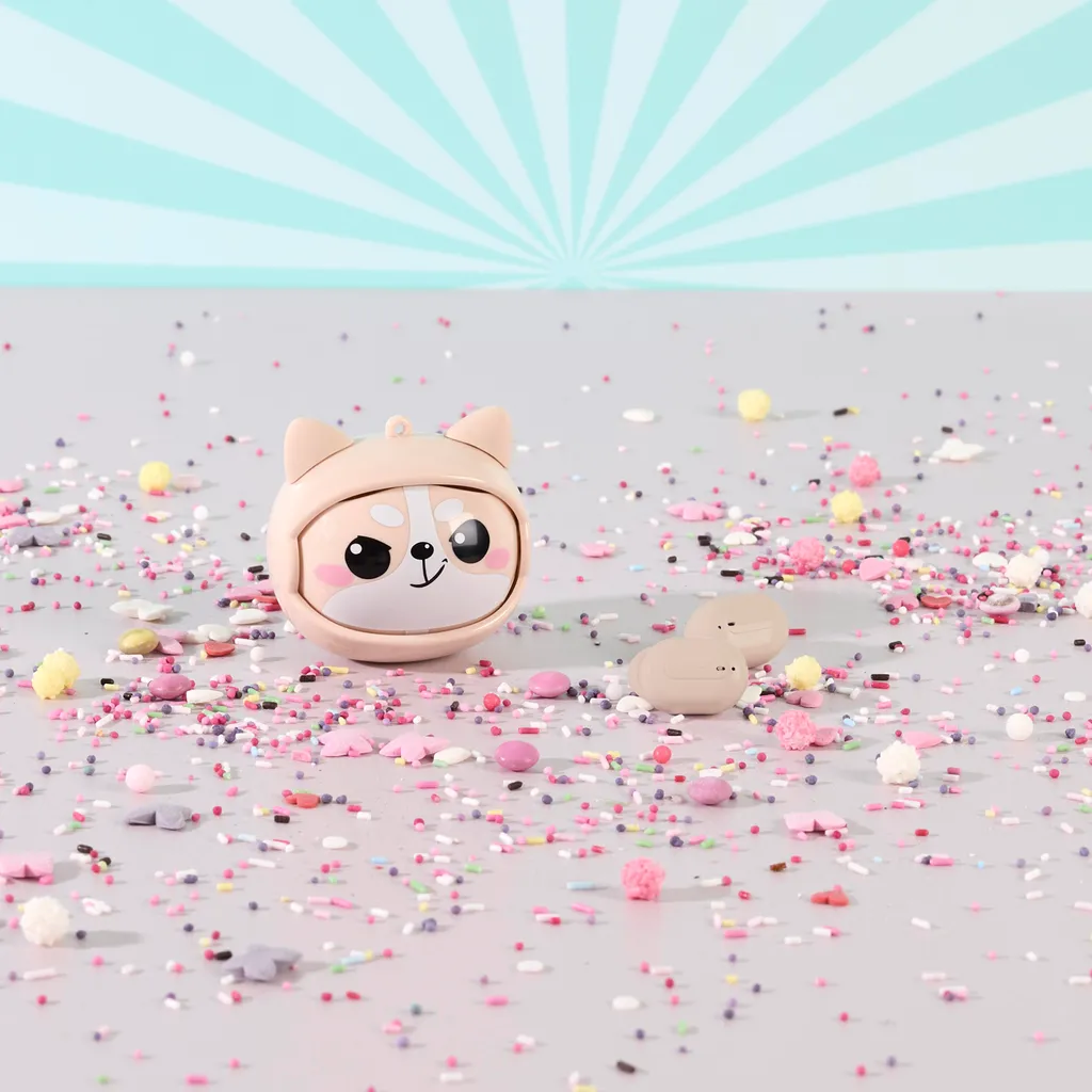 Écouteurs sans fil multiface kawaii rose - Modèle audio stéréo K21
