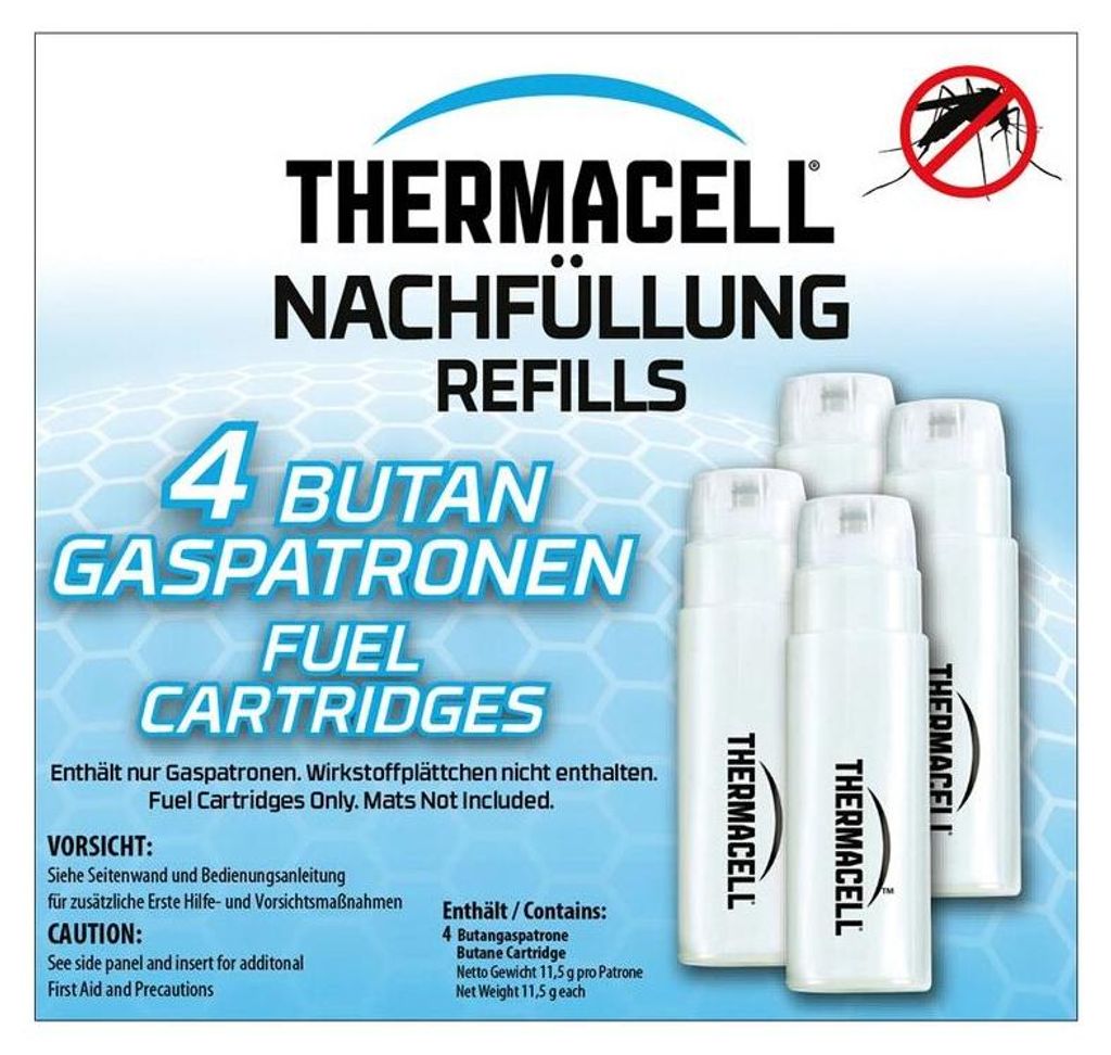 Thermacell Butangaspatronen C-4, 4er Pack, 48 Stunden Produktbild 