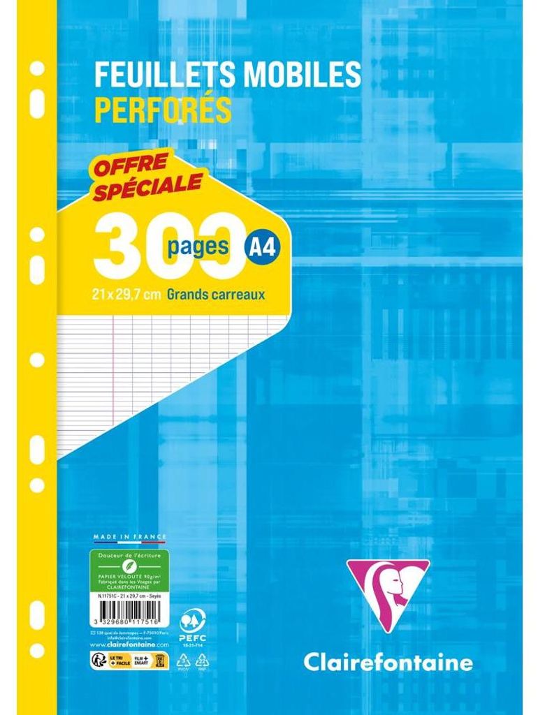 Clairefontaine 11751C, A4, 150 Blätter