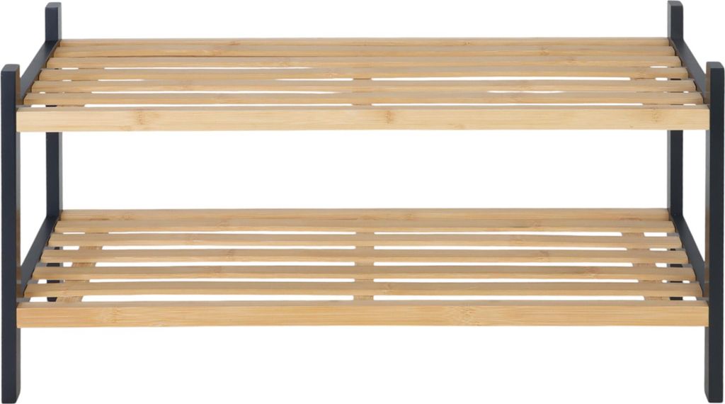 Scaffale per scarpe Relaxdays, 2 ripiani, A x L x P: ca. 33 Immagine del prodotto 