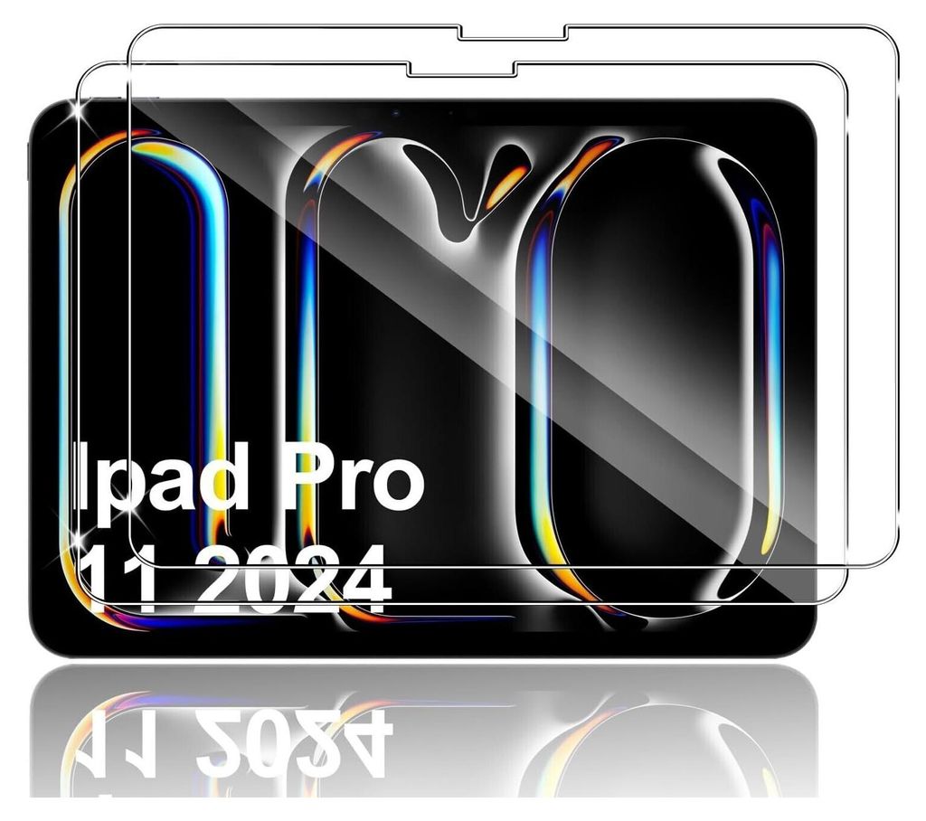 2X Schutzglas Glasfolie für Apple iPad Pro 2024 11″ Zoll Produktbild 