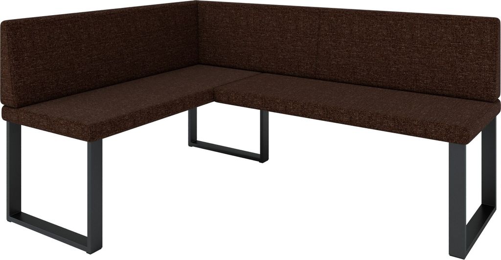 Eckbank AKIKO METAL Corner Bench 128x168 links - Eckbankgruppe f r Ihrem Esszimmer, K che modern, Sitzecke, Essecke. Perfekt f r K che, B ro und Re...