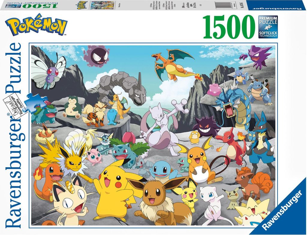 Puzzle Pokémon Klasyka 1500 elementów z technologią Image du produit 