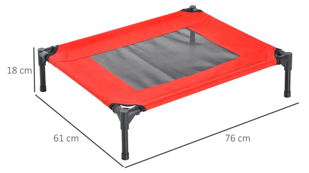 Couchage surélevé pour chien et chat - Lit de camp aéré avec maille nylon - 2