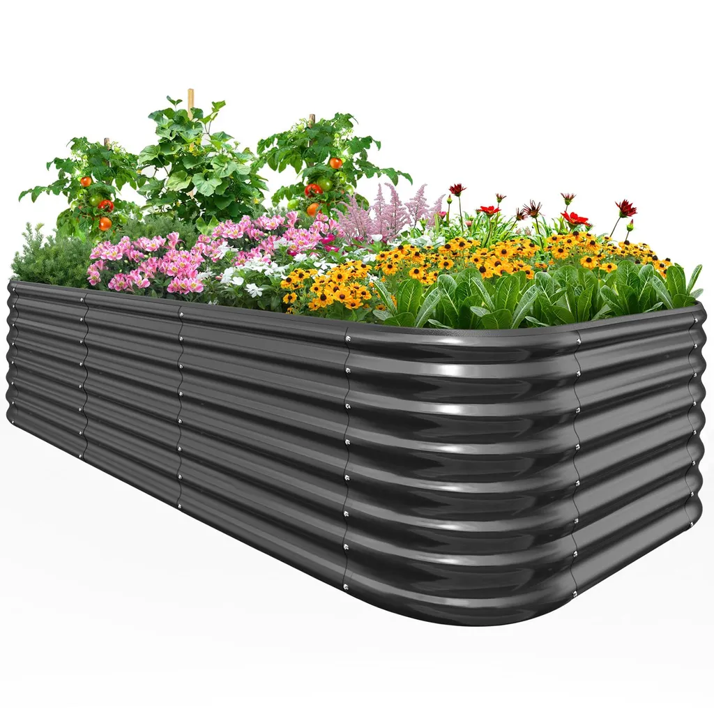 Potager surélevé ergonomique en métal : Cultiver sans se baisser 2m