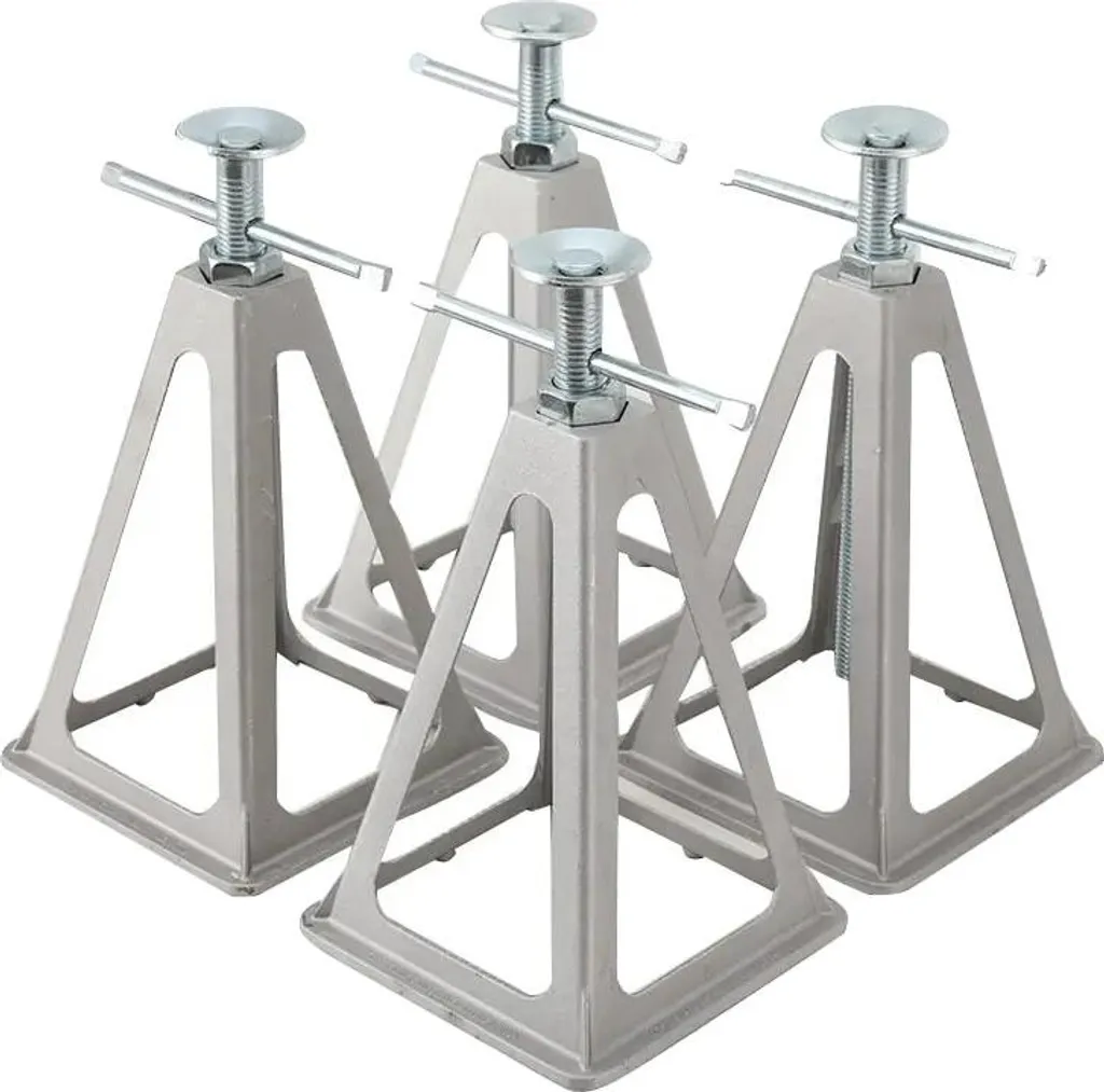 Béquille caravane aluminium réglable 28-44cm - Charge 900kg par paire