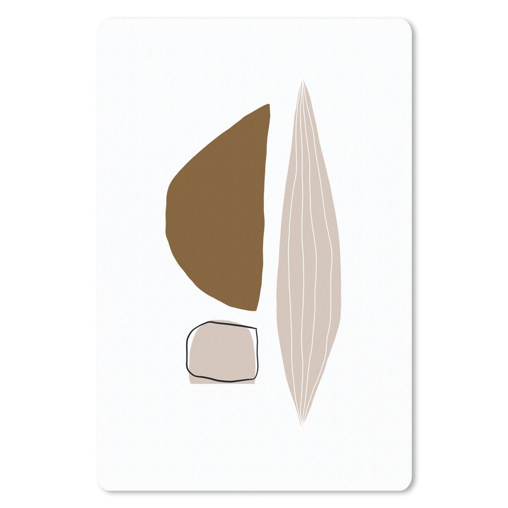 MuchoWow Mauspad Mousepad Abstrakt - Formen - Linienkunst 40x60 cm - Mousepads - Maus Mat - Pad - Mausunterlage - Schreibtisch Accesoire
