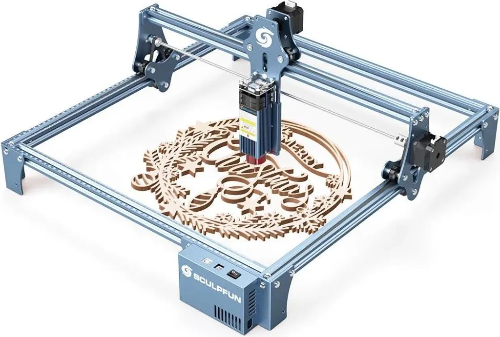 Machine de Découpe Laser S9 - Graveur Haute Précision 410x420mm - Bleu