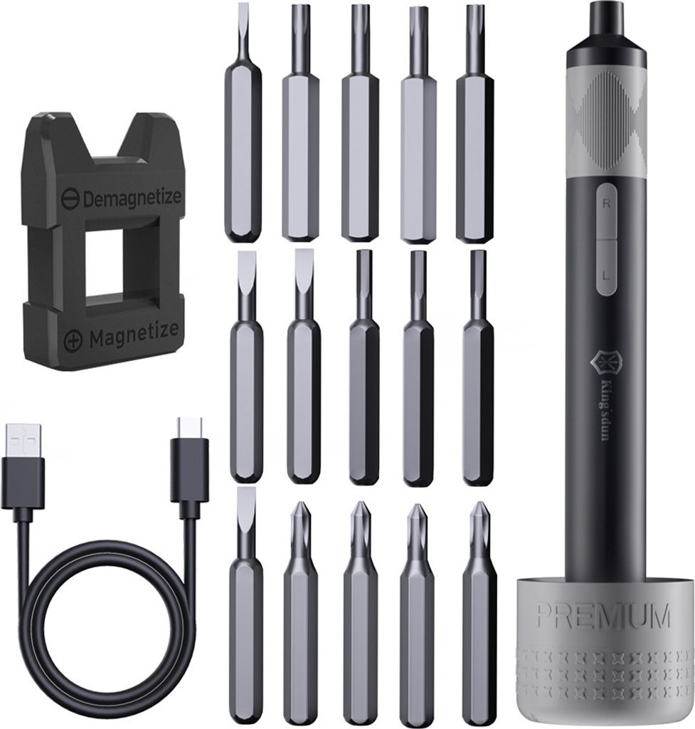 Miniatur-Kombination 18-in-1 Elektrische Schraubendreher Kit wiederaufladbar Reparaturwerkzeug 18 in 1
