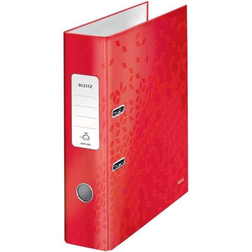 LEITZ Ordner rot Karton 8,0 cm DIN A4 Produktbild 