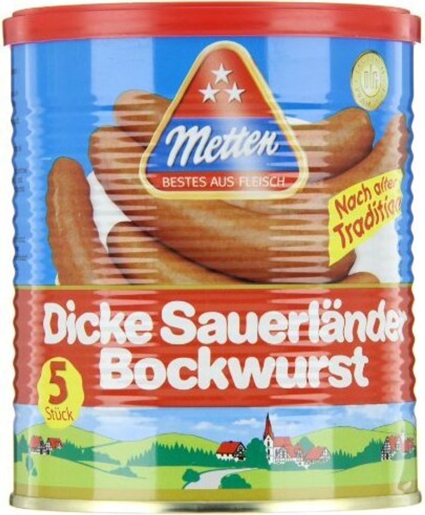 Metten Dicke Sauerländer Bockwurst 400g 6er Pack