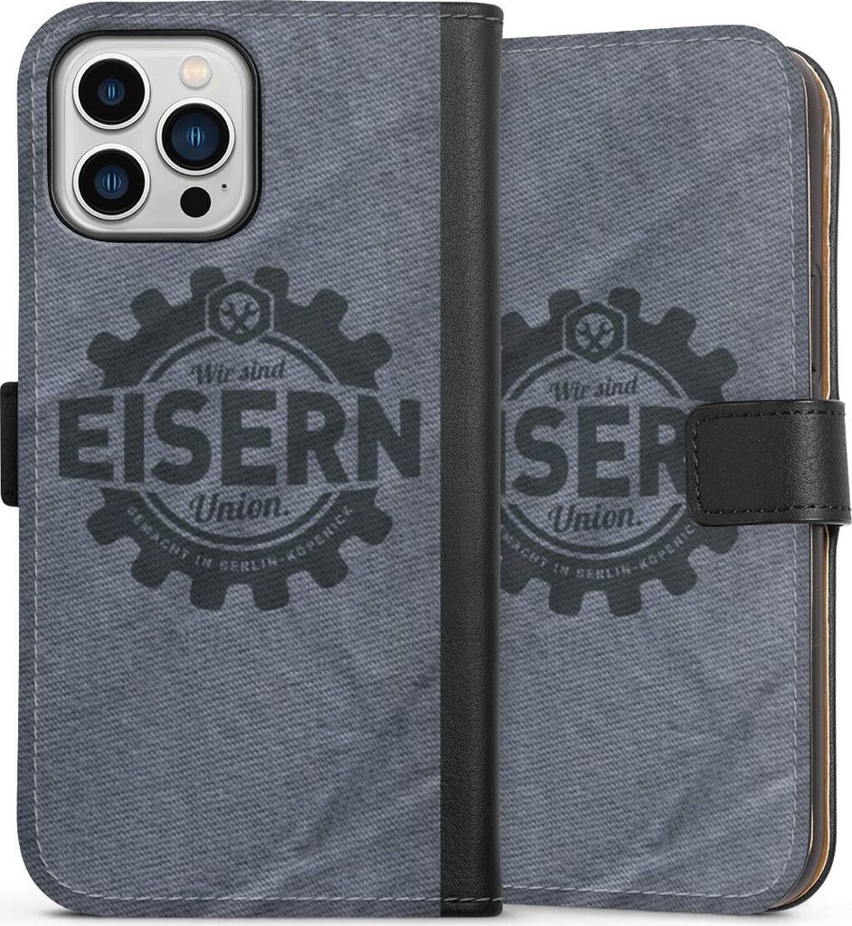 DeinDesign Klapphülle für Apple iPhone 13 Pro Max Handytasche Lederhülle Tasche 1. FC Union Berlin FCU Offizielles Lizenzprodukt