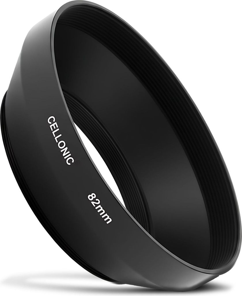 CELLONIC Weitwinkel Gegenlichtblende kompatibel mit Ø 82mm - Filtergewinde Ø 82mm Objektiv Sonnenblende Kamera Streulichtblende Lens Hood