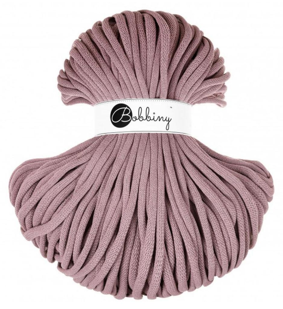 Bobbiny Jumbo 9 mm 100 m Mauve Schnur Produktbild 
