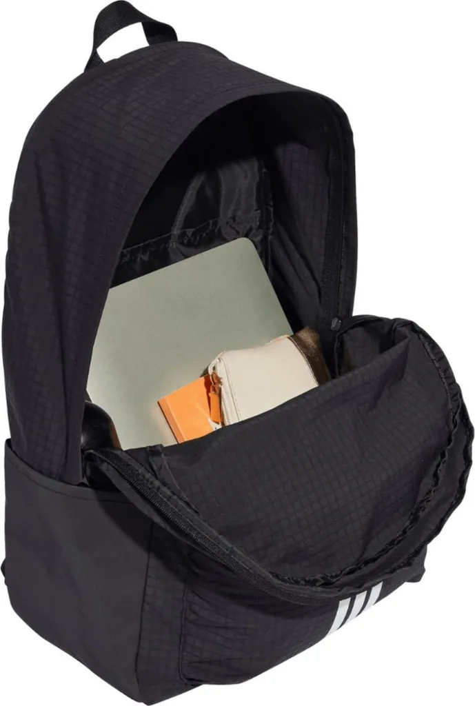 Sac à dos Adidas Essentials 3-Stripes Noir en Polyester Recyclé 22L