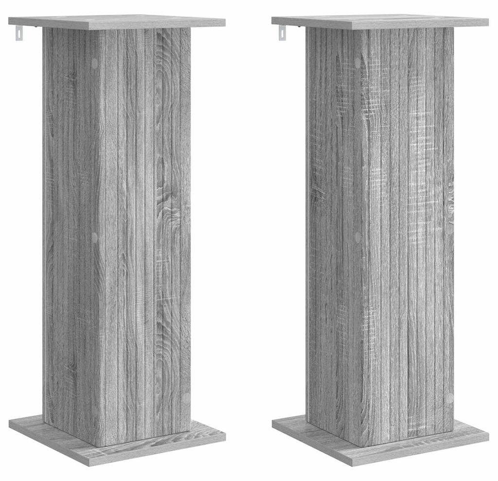 vidaXL Pflanzenständer 2 pcs Graues Sonoma 30,5 x 30 x 80,5 cm