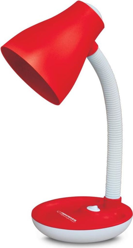 Esperanza Schreibtischlampe E27 Atria Rot