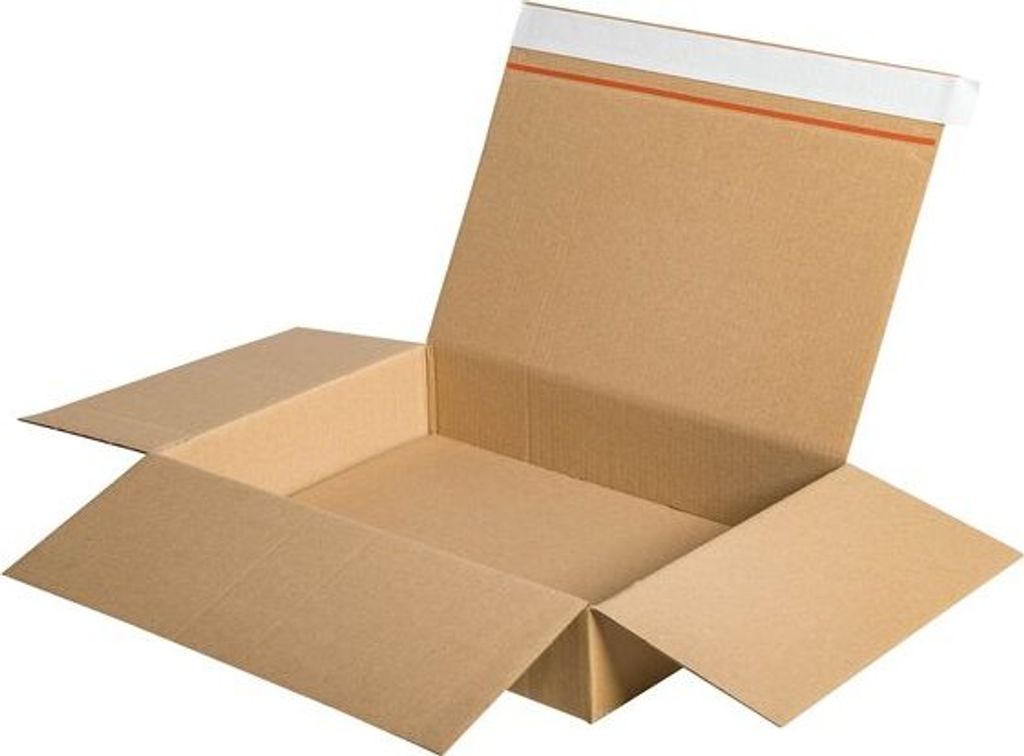 10x Automatikbodenkarton DHL-Kleinpaket 348x248x78mm (Außenmaß) Selbstklebeverschluss