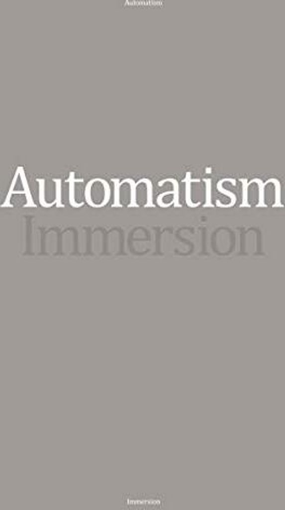 Automatism - Immersion CD