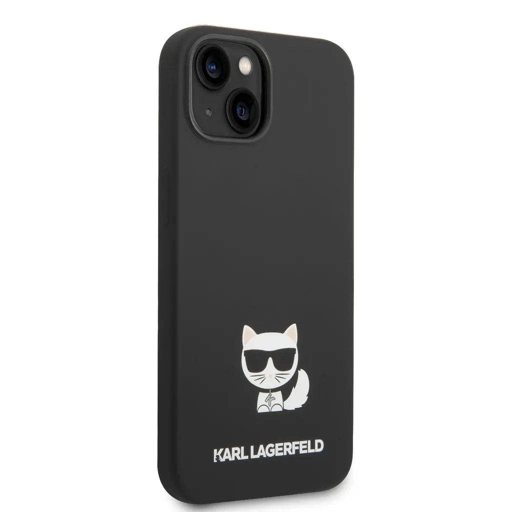 Karl Lagerfeld Cover iPhone 14 Pro Choupette Silicone Nero Luxury - 15